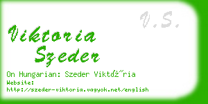 viktoria szeder business card